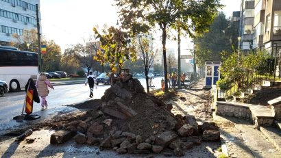 CONSTANȚA: Prima zi de lucrări pe bulevardul Tomis. Ce spun pietonii și șoferii