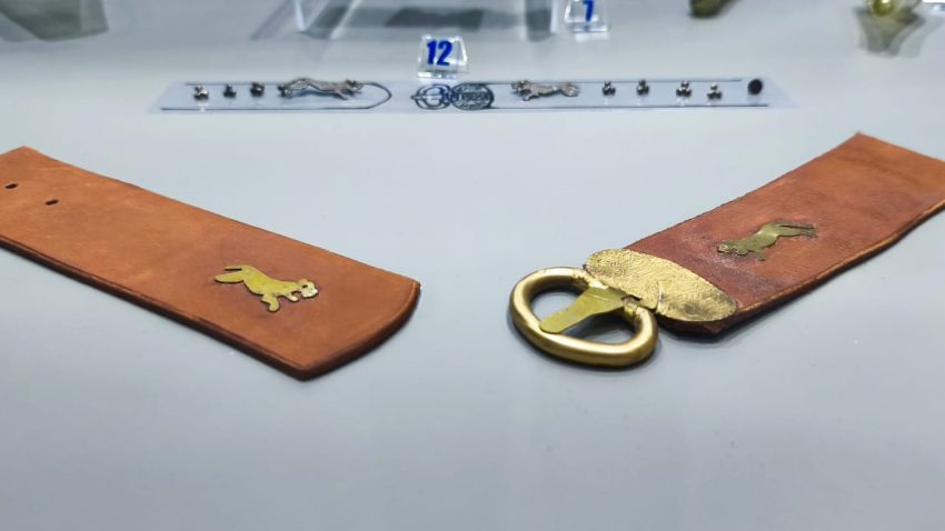 Piesa de patrimoniu | Mini bijuterii arheologice în formă de pantere. În antichitate au înnobilat cureaua unui militar