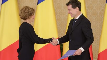 Viceprim-ministrul Oana Gheorghiu a depus jurământul la Palatul Cotroceni