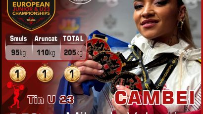 Mihaela Cambei a câștigat trei medalii de aur la Europenele U23