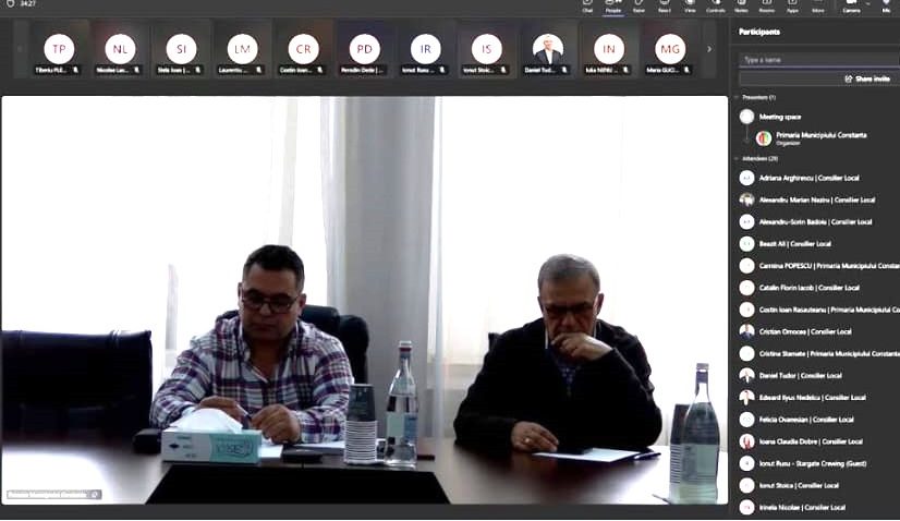 Proiecte dezbătute în ședința extraordinară a CLM Constanța, convocată din nou online