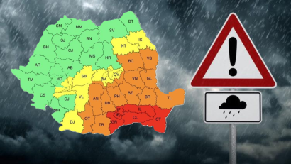 A intrat în vigoare CODUL ROȘU de vreme severă. Explicațiile meteorologilor pentru intensitatea fenomenelor