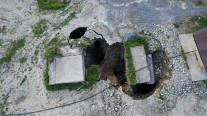 Starea de alertă instituită după inundarea Salinei Praid a fost prelungită