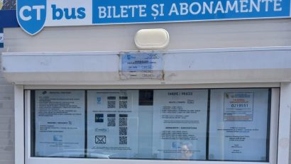 CT BUS: Se închide toneta de bilete și abonamente Primăverii, aflată pe strada Eliberării