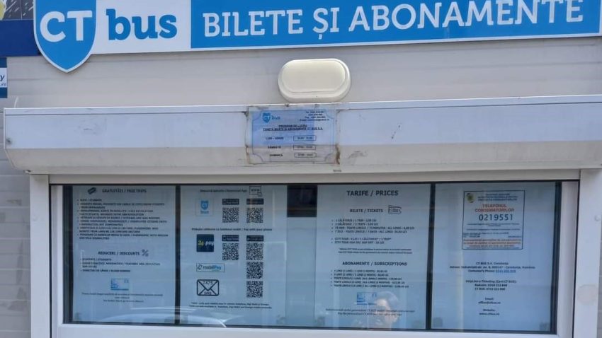CT BUS: Se închide toneta de bilete și abonamente Primăverii, aflată pe strada Eliberării
