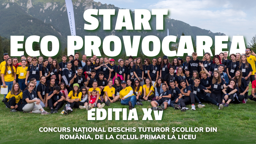 Eco Provocarea, cel mai mare concurs educațional de mediu din România, dă startul înscrierilor pentru ediția a XV-a