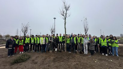 CONSTANȚA: Acțiune de plantare în parcul „Perdeaua Verde” de Ziua Dobrogei