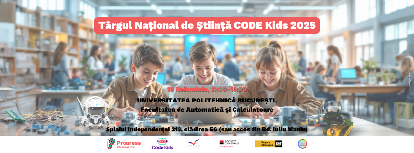 Clubul Code Blue al Bibliotecii Județene Constanța, locul I la secțiunea BEST SOCIAL IMPACT la Târgul Național de Știință Code Kids 2025