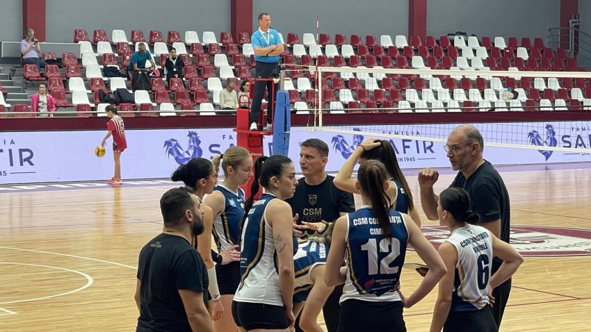 Voleibalistele de la CSM Constanța au pierdut meciul cu Rapid
