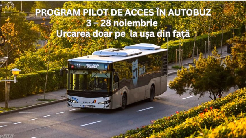 Program pilot pentru accesul în mijloacele de transport în comun CT BUS
