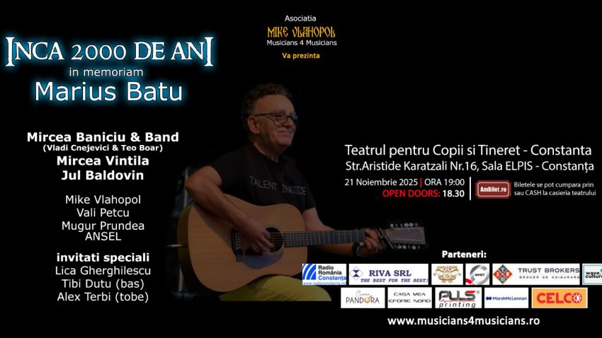 AUDIO | Încă 2000 de ani – spectacol in memoriam Marius Bațu