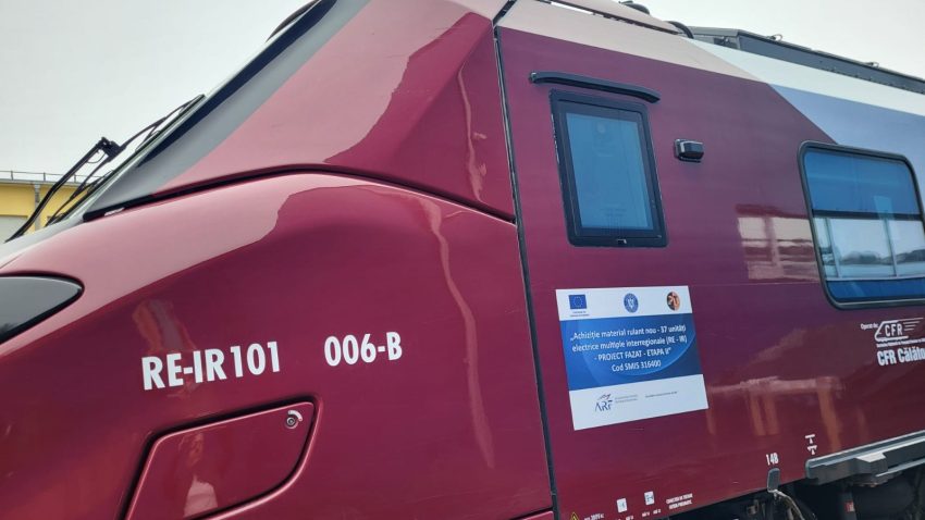 O nouă ramă electrică Coradia Stream a intrat în dotarea CFR