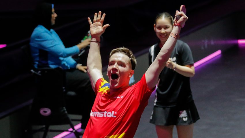 Tenis de masă: Iulian Chirița joacă pentru aur în proba U19 dublu mixt la CM de Juniori