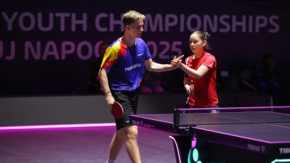 Tenis de masă: Iulian Chirița, sfertfinalist la U19 mixt, în cadrul CM de Juniori de la Cluj-Napoca