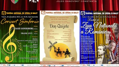 Evenimente de excepție pe scena Teatrul Național de Operă și Balet „Oleg Danovski”, în perioada 28 noiembrie – 1 decembrie