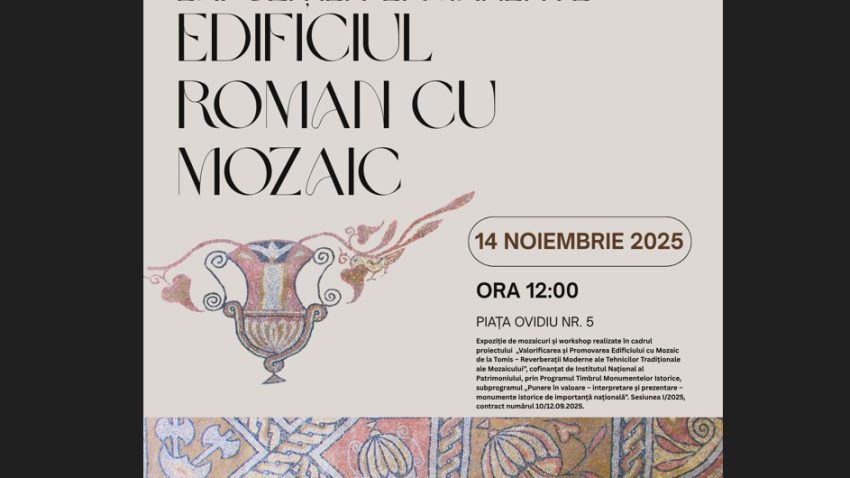 CONSTANȚA: Edificiul Roman cu Mozaic își redeschide porțile. Acces gratuit de Ziua Dobrogei