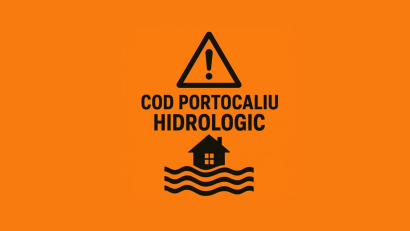 COD PORTOCALIU de inundații pe râuri din județul TULCEA