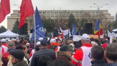 Sindicaliștii de la CT Bus Constanța au protestat în Capitală