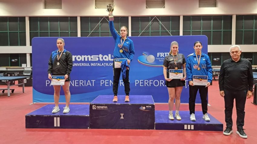 Constănțeanca Elena Zaharia, dublă campioană națională de tineret la tenis de masă