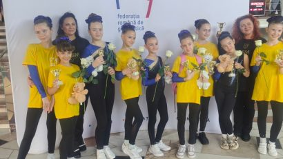 Evoluții apreciate pentru tinerele gimnaste de la CSM Constanța