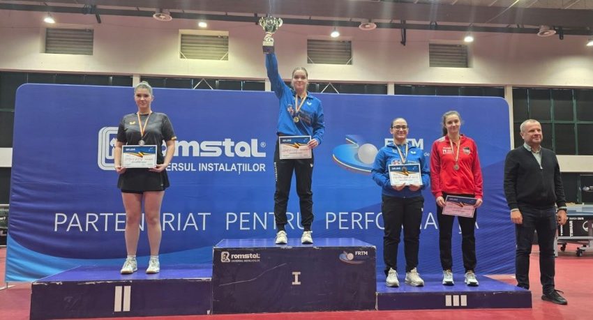 Elena Zaharia a cucerit Cupa României la tenis de masă, la tineret și senioare