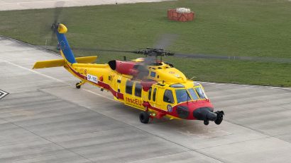Primul elicopter rescEU a aterizat în România