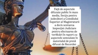 Judecătorii din CSM sesizează Inspecția Judiciară după dezvăluirile din documentarul Recorder