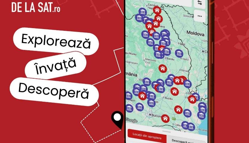 Aplicația „Muzee de la sat” – tururi virtuale interactive, hartă culturală în timp real și trasee create automat în Google Maps