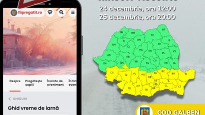 Recomandările IGSU cu privire la CODUL GALBEN de viscol și ghețuș