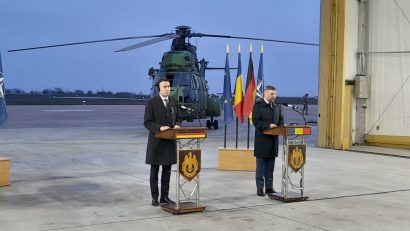 Baza Aeriană NATO de la Mihail Kogălniceanu a primit vizita secretarului de stat în ministerul german al Apărării, Nils Schmid
