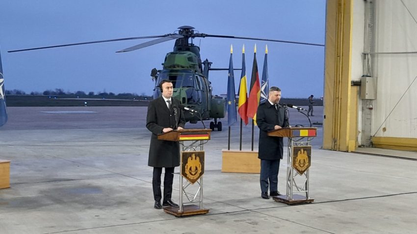 Baza Aeriană NATO de la Mihail Kogălniceanu a primit vizita secretarului de stat în ministerul german al Apărării, Nils Schmid