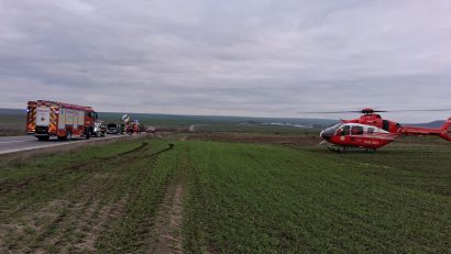 Județul CONSTANȚA: Accident rutier grav – o persoană este încarcerată