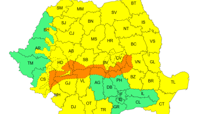 Județele CONSTANȚA și TULCEA sub avertizare de Cod Galben