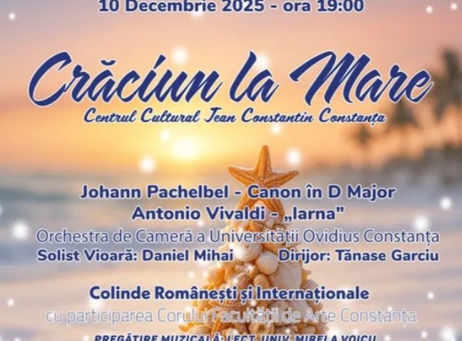 DIALOGURI LA ZI | La Centrul “Jean Constantin din Constanța” va avea loc concertul „Crăciun la Mare”