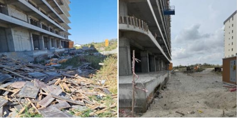 Doi dezvoltatori imobiliari din zona Mamaia-Nord – Năvodari, sancționați de comisarii Gărzii de Mediu