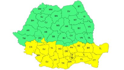 Dobrogea, sub atenționare meteorologică COD GALBEN de intensificări ale vântului și ninsori viscolite