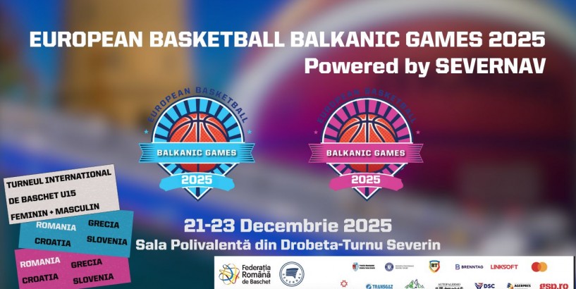 Baschetul balcanic juvenil își dă întâlnire în România