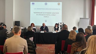 CN Administrația Canalelor Navigabile anunță finalizarea lucrărilor de extindere și modernizare din Portul Ovidiu