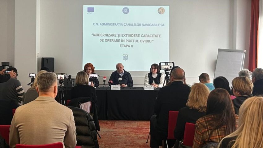 CN Administrația Canalelor Navigabile anunță finalizarea lucrărilor de extindere și modernizare din Portul Ovidiu