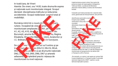 MAI combate un fake news despre sistemul extins de camere de supraveghere din România