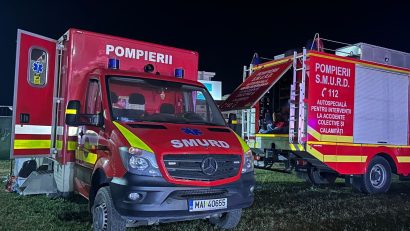 CONSTANȚA: Incendiu într-un imobil de locuințe. Mai multe persoane, evacuate