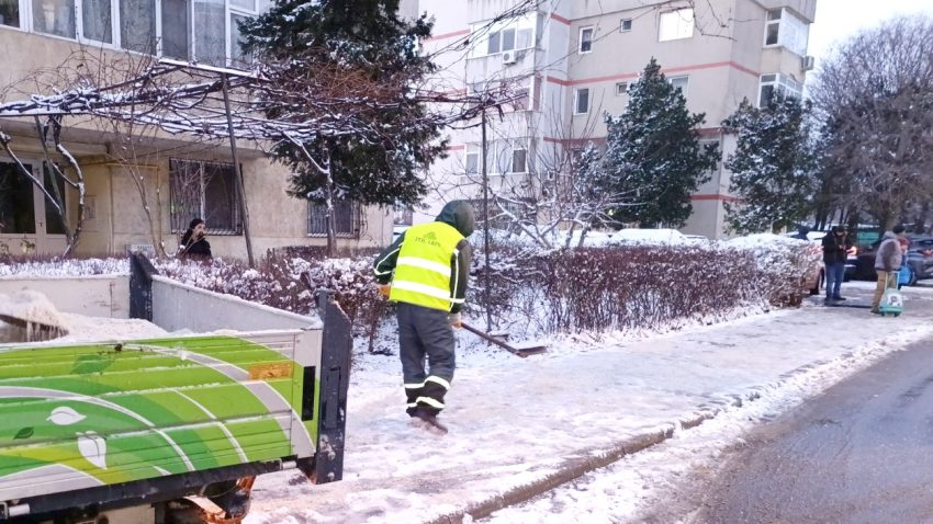 În Constanța, traficul se desfășoară în condiții normale