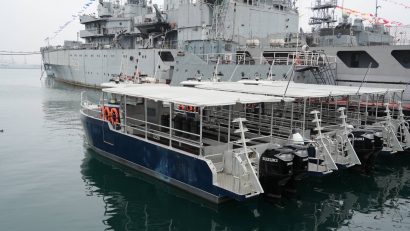 Forțele Navale Române au în dotare trei noi șalupe rapide de intervenție