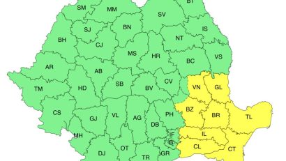 Atenționare ANM: Ger, ploi moderate cantitativ, intensificări ale vântului polei și ghețuș