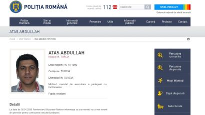 DGPMB: Cetățean turc condamnat pentru omor, căutat după ce nu a mai revenit în penitenciar