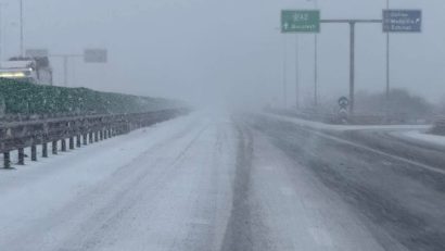 Autostrada A2 București-Cernavodă: Au fost ridicate restricțiile de tonaj impuse autovehiculelor cu masa maxima autorizată mai mare de 7.5 tone
