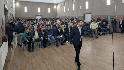 FOTO-VIDEO | Dezbatere tensionată la Lumina pe tema proiectului de înființare a unui depozit de deșeuri