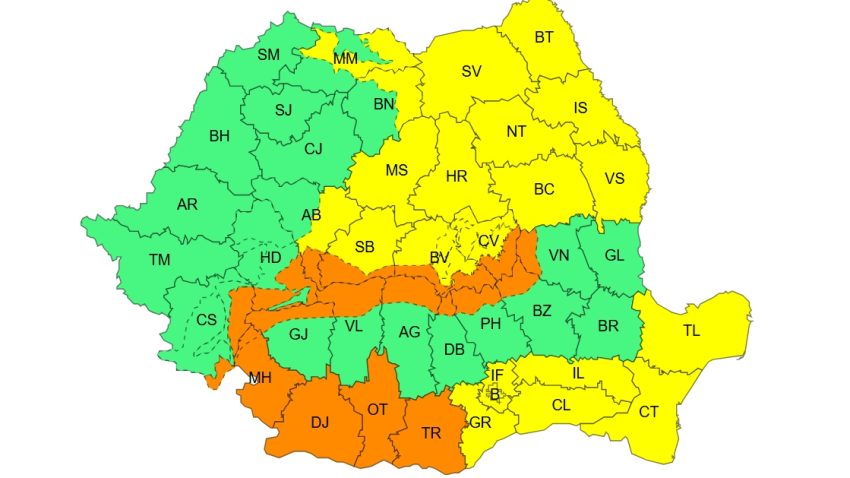 Noi avertizări de ninsori viscolite și ger în țară. Precipitații și vânt puternic, în Dobrogea