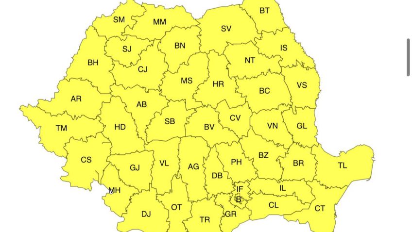 ANM: Episodul de frig extrem și ger se prelungește până joi, în toată țara