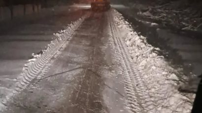 Județul CONSTANȚA: Persoană blocată cu autoturismul în zăpadă, între Corbu și Luminița, salvată de pompieri